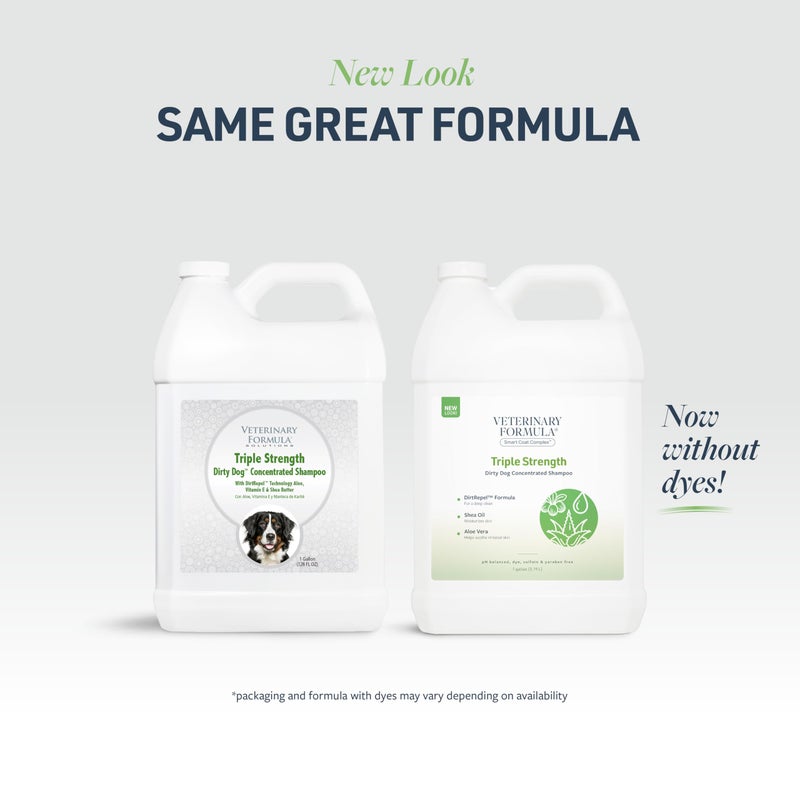 Veterinary Formula Smart Coat Complex Triple Strength Dirty Dog Concentrated Shampoo, 128 Fl oz / 1 Gallon â€“ DirtRepel Tech Cleans Extra Dirty and Smelly Dogs â€“ w/ Shea Butter and Aloe Vera to Soothe - Image 2